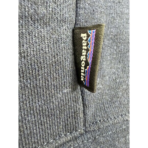 Patagonia Mens Sweatshirt Fitz Roy Horizons Uprisal Crew Size Large Navy Blue - Picture 4 of 10